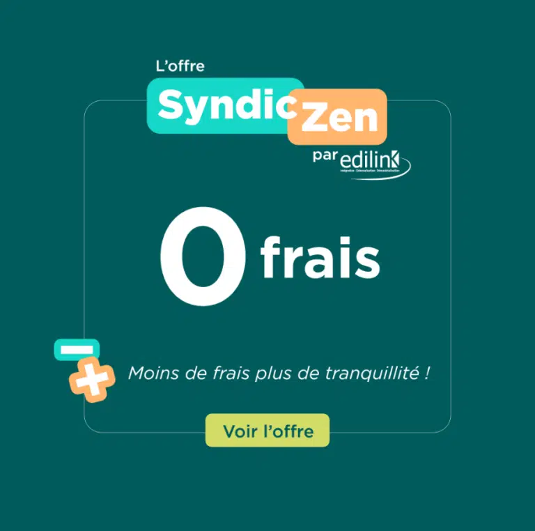 Zero frais garantis avec l'offre syndizen de Edilink pour l'envoi des notifications d'AG aux copropriétaires