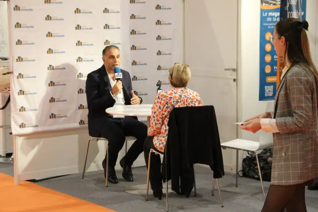 monimmeuble.com et Edilink au Salon de la copropriété et de l'habitat de paris 2024 - interview monimmeuble.com par Michael Assor - Présentation Edilink